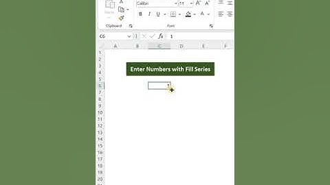 How to Use Fill Series in Excel | Excel Tutorials | Excel Shortcut Keys