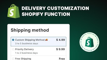 Shopify Function Tutorial - Delivery Customization Function