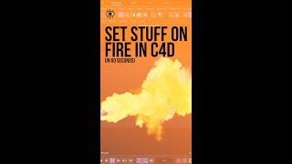 🔥 Easy Fire Sims in #Cinema4d with NEW Pyro!!! 🔥