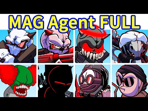 Friday Night  Funkin': VS MAG Agent Torture FULL WEEK (MAG Tricky, MAG Agent V3,..) - Madness Combat