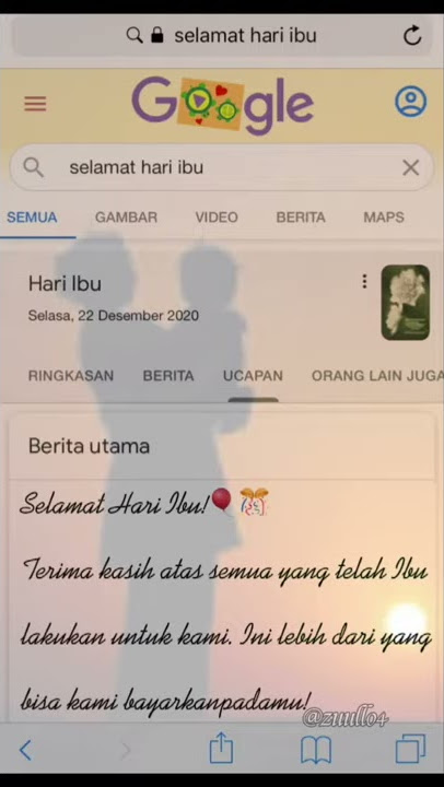 Story Wa Selamat hari Ibu || Story keren