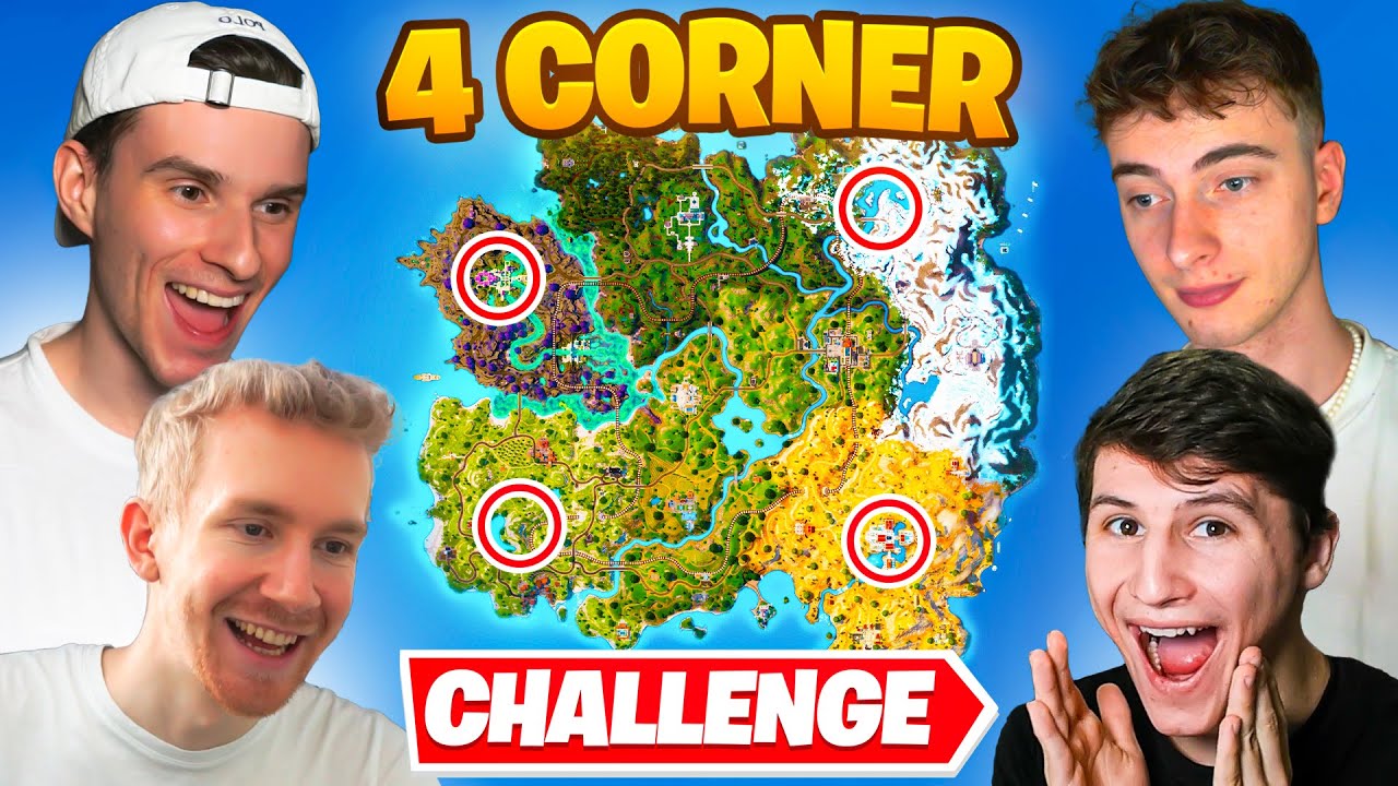 Die 4 Ecken Challenge in Fortnite Season 2! ⚔️