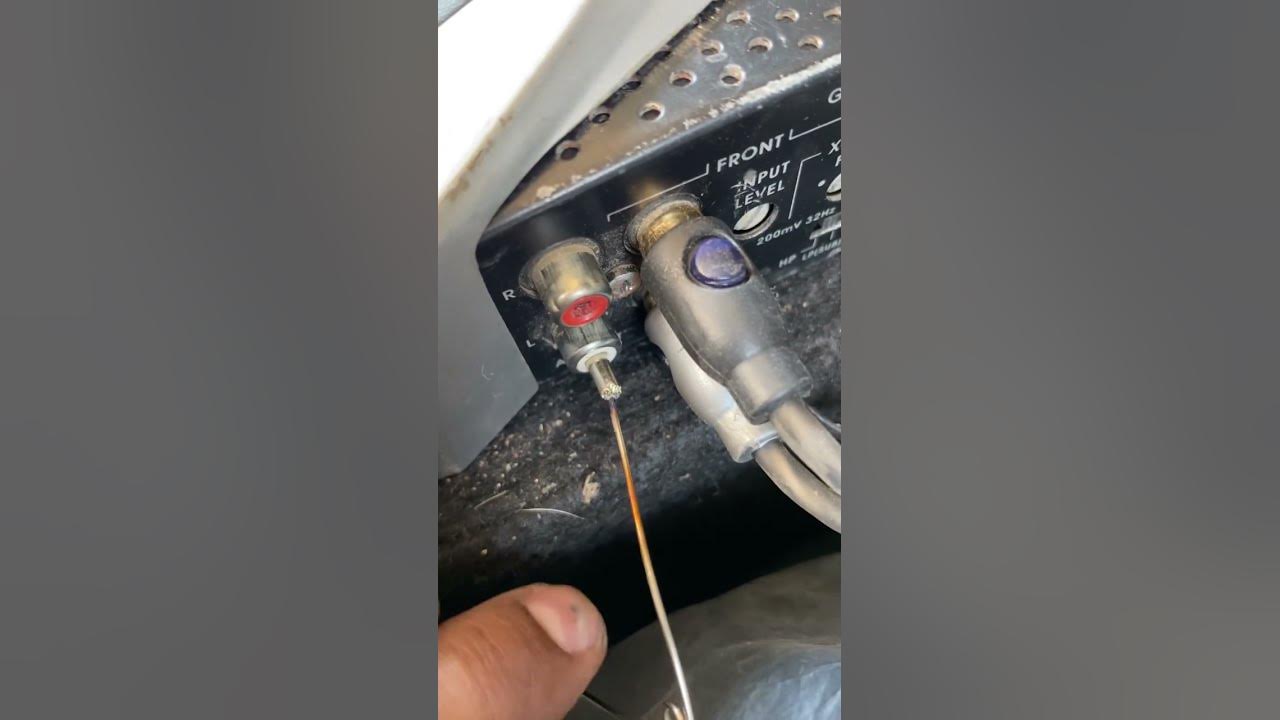 How to Remove Broken RCA Jack Pin from JBL Car Amplifier YouTube