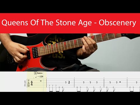 Queens Of The Stone Age - Obscenery Guitar Cover With Tabs(D Standard)