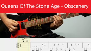 Queens Of The Stone Age - Obscenery Guitar Cover With Tabs(D Standard)