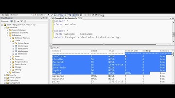 tutorial SQL, usando Ms SQL Server 2008 R2, parte 4