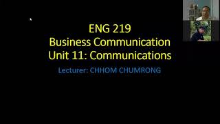 ENG219, Chapter 11, Communication, 1