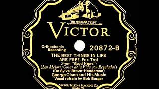 1927 HITS ARCHIVE: The Best Things In Life Are Free - George Olsen (Bob Borger, vocal) chords