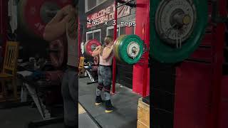 145 kg 3 reps #squat #powerlifting #weightlifting #gym