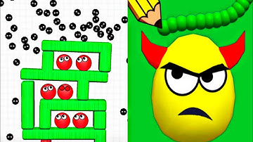 Draw to Smash Puzzle VS Hide Ball Brain Teaser Logic Puzzle IQ Skill Double