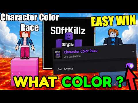 🏆 Character Color Race Script - AUTO ANSWER, EASY WIN (afk farm)