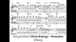Olivia Rodrigo - Honeybee (Piano) Notes Music