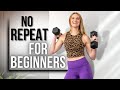 30minute no repeat strength training for beginners one set of dumbbells