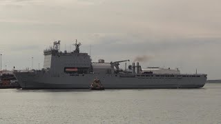 Rfa Mounts Bay L3008 Royal Fleet Auxillary Naval Ship Southampton 280722