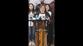 Executive Director of Jobs for Justice Jill Manrique @ May Day Presser