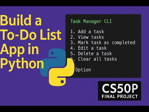 Task Manager CLI – CS50P Final Project by Divyansh Dubey