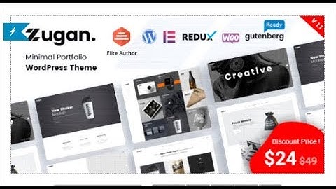 Zugan - Minimal Portfolio WordPress Theme | Themeforest Templates