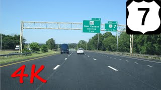 ⁴ᴷ US 7 (Norwalk, CT) northbound [4K VIDEO]