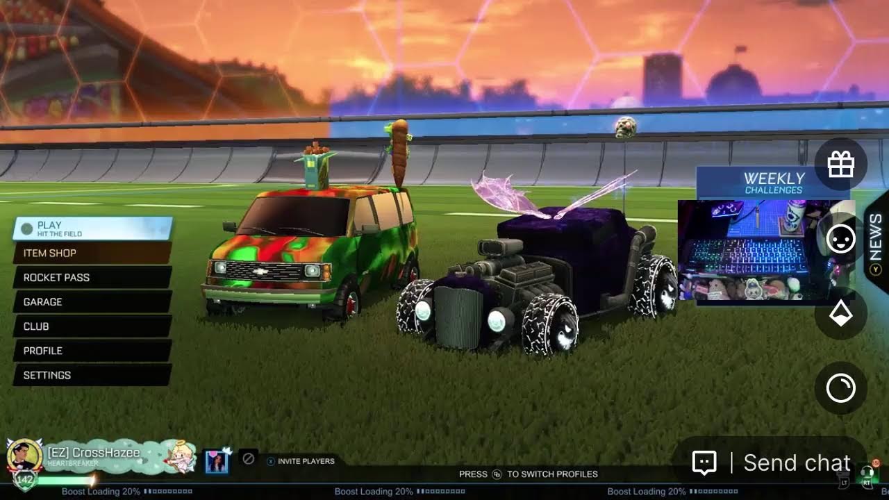 🔴 Rocket League Locked In Heatseeker Duos 1.1 👀 Hand Camera . Game Audio Only ✔️