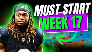 Week 17 Must Starts | Live Q&A Answered!