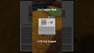 How to CRAFT CUT COPPER SLAB! 🟠 Copper Items Burst #7 #Minecraft #Shorts