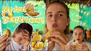 Trying DURIAN for the first time!