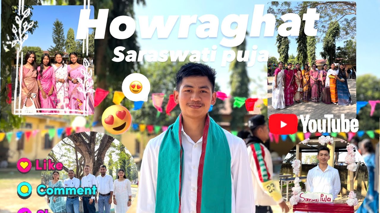 HOWRAGHAT SARASWATI PUJA❤️||2026 Cute 🥰 Girls Reactions 