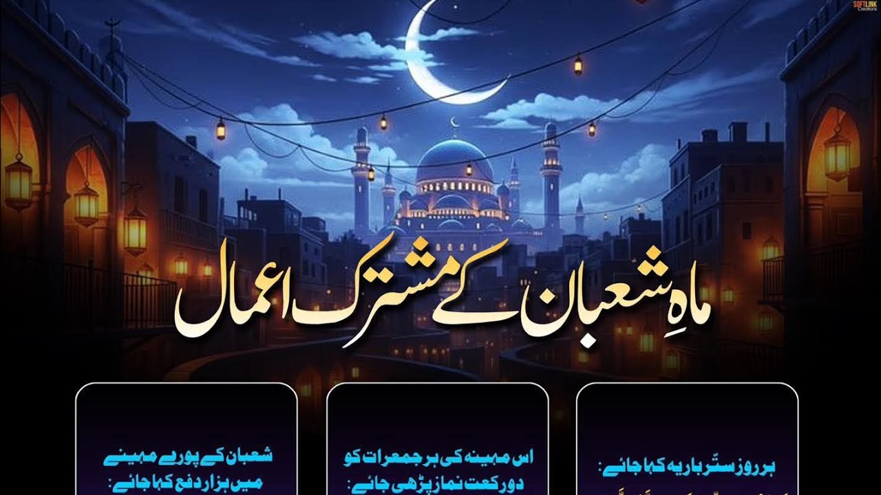 Mah e Shaban ky Amal #shban - YouTube