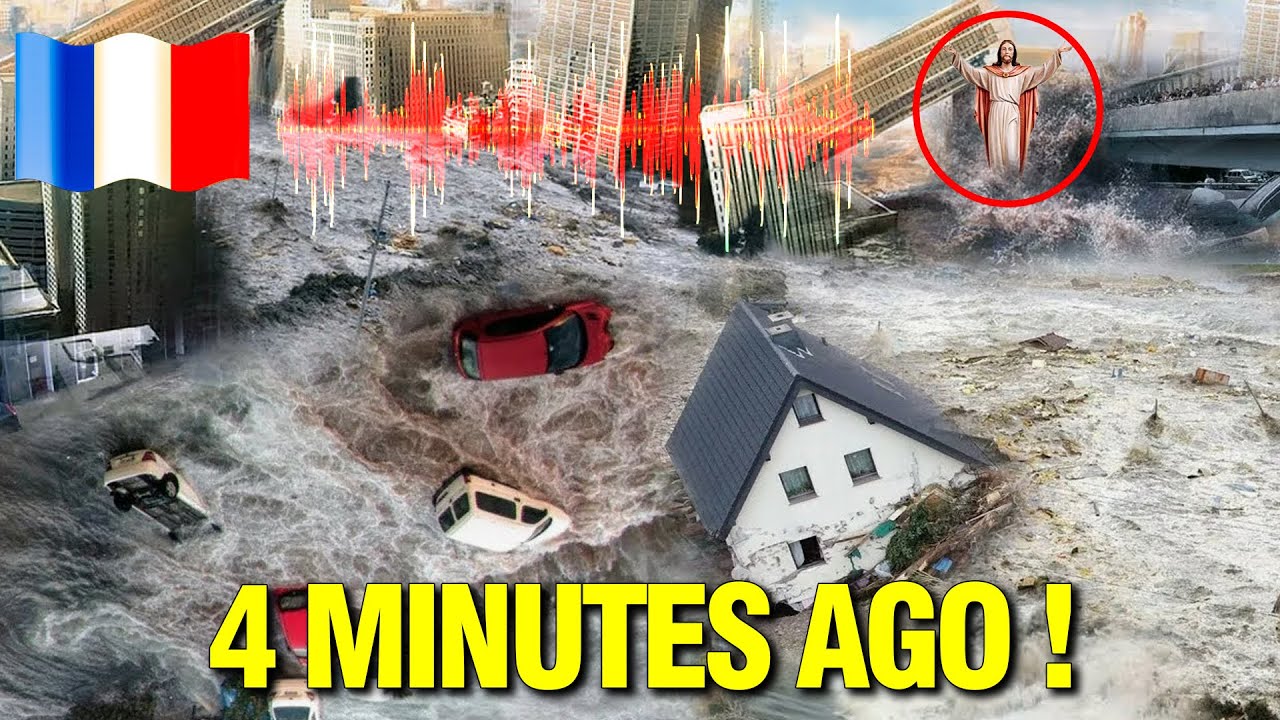 FRANCE Is Sinking! Flash FLOODS In CANNES Sweep Away People And Cars ...