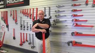 Ridgid pipe wrench product line - Made in USA