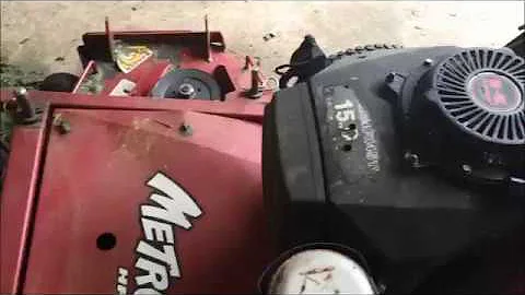 eXmark Metro HP walkbehind mower tune up kawasaki engine