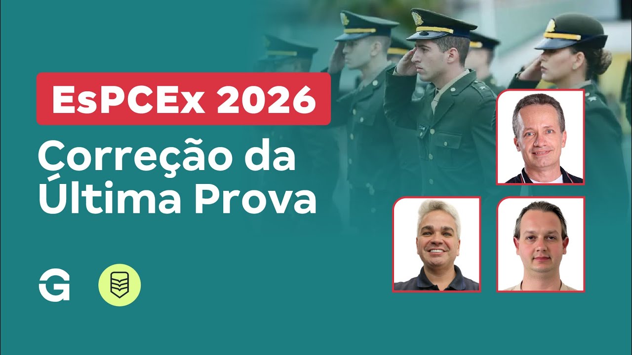 Concurso EsPCEx 2026: Correção da Última Prova | Dia 2