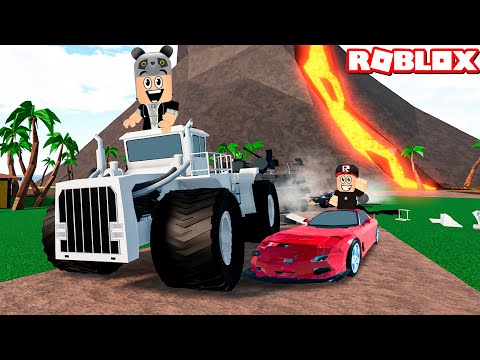 Yeni Dev Kamyon Aldım!! Araba Kapışması - Panda ile Roblox Car Crushers 2