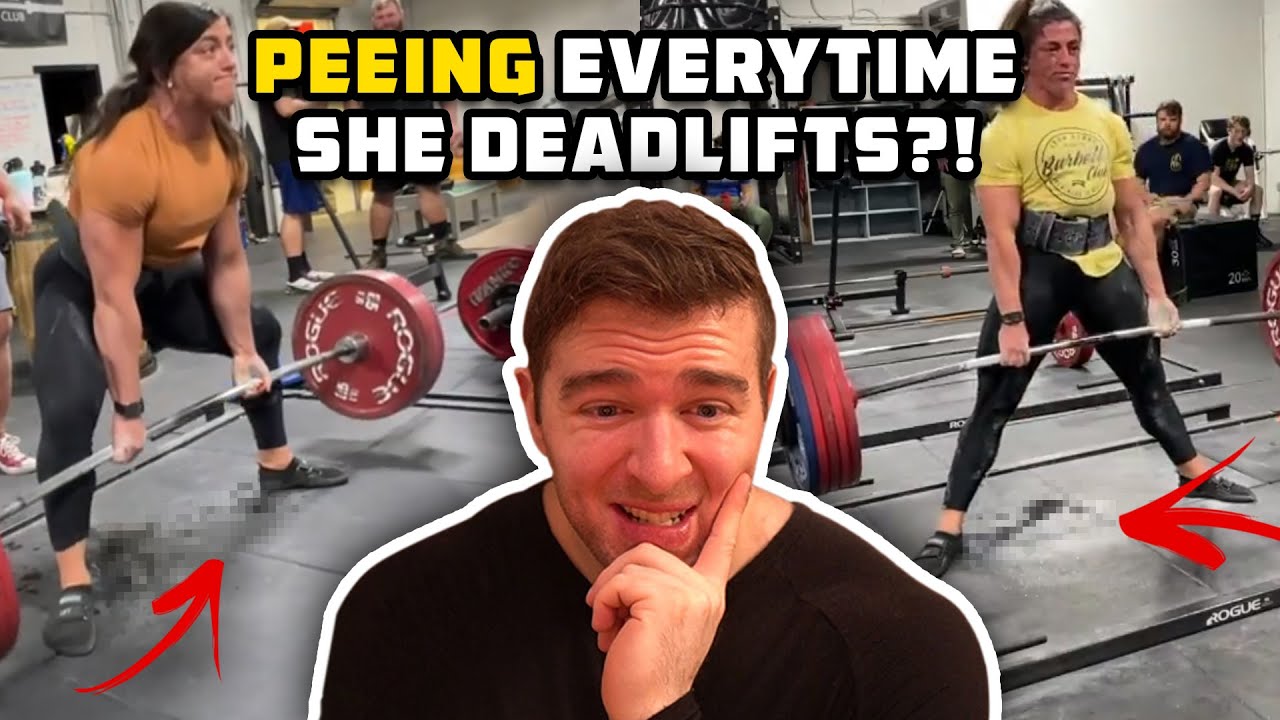 Woman Peeing All Over The Gym Every Time She Deadlifts