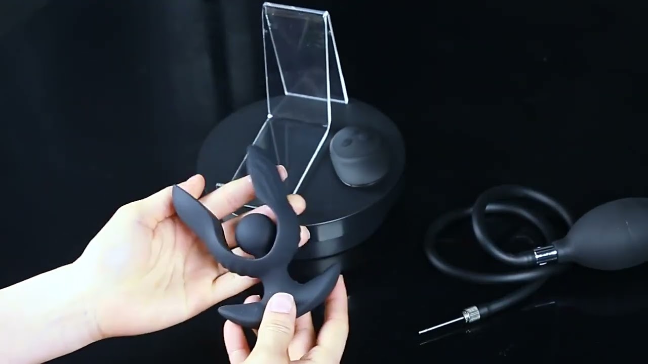 Silicone inflatable anal plug