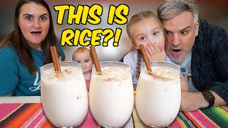 This Is Made From RICE?! 🇲🇽 Horchata Taste Test We’re Shocked!