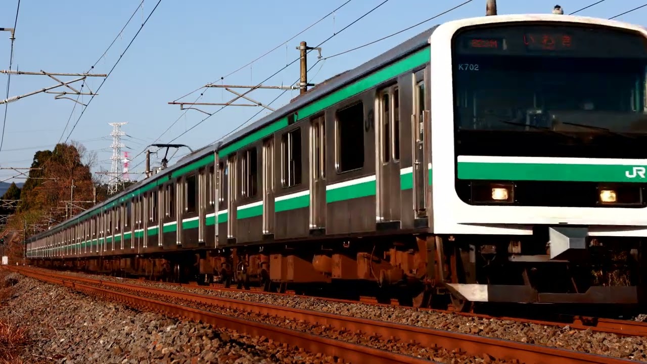 623M 常磐線 E501系 K702編成 普通 いわき行 植田～泉間にて - YouTube