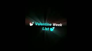Valentine Day Week 2024😍 Happy Valentine’s Day 💌| valentine’ day status #shorts #valentinesday
