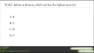 CISSP - TCSEC Division