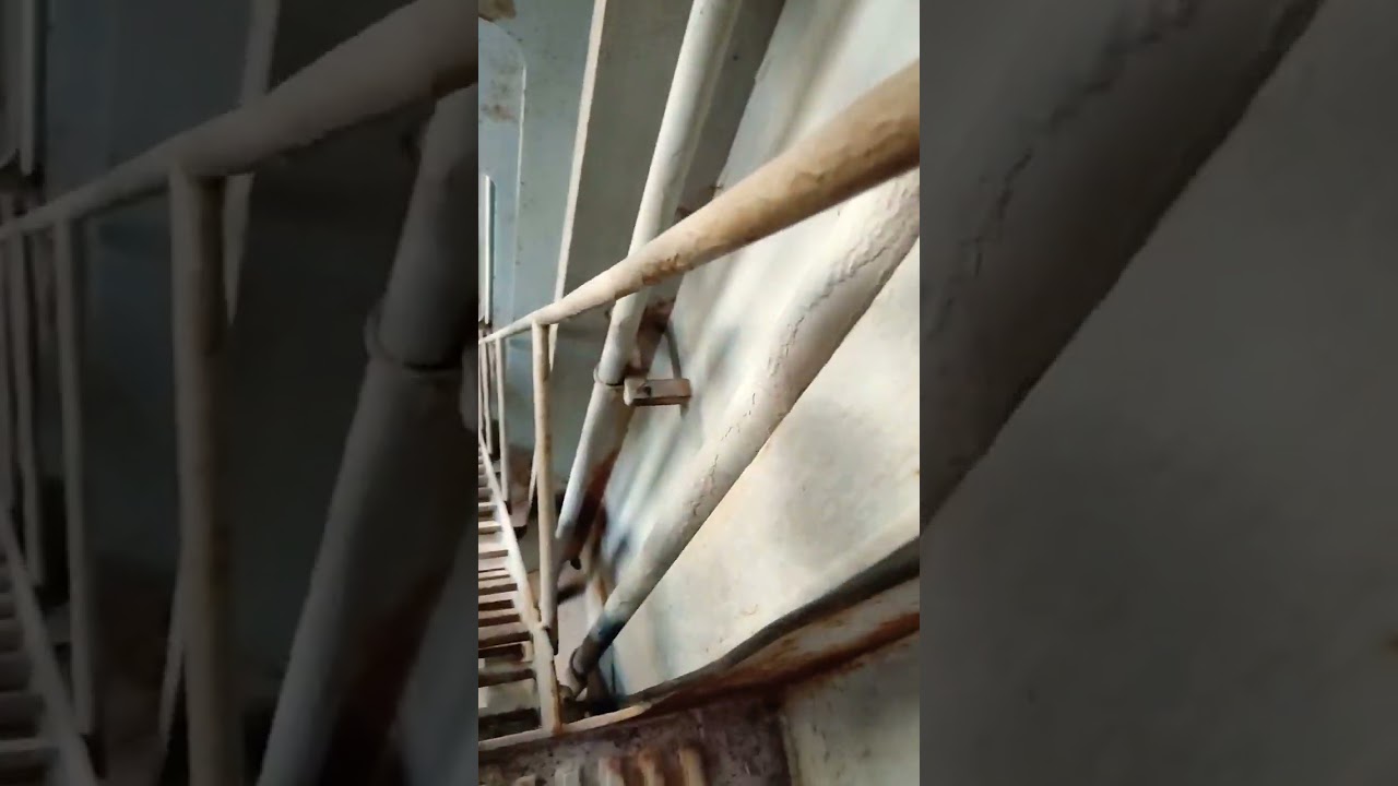 3 Going inside of hatch from hatch access in bulk carrier ship 