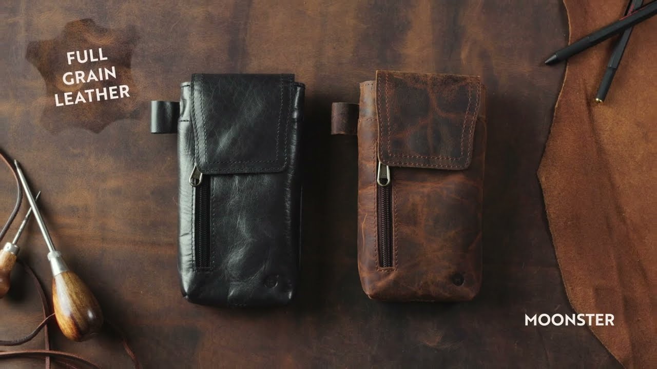  moonster Leather Wallets for Women, Handmade Womens