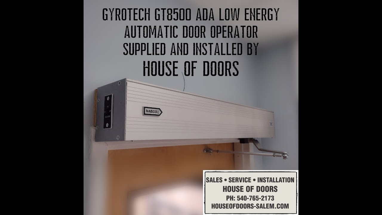 Gyrotech GT8500 ADA low energy automatic door operator supplied and installed by House of Doors