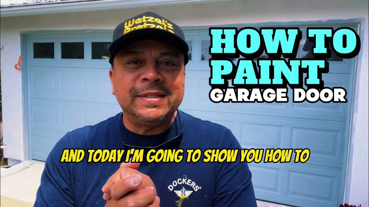 How To Paint Garage Door painting diy howto YouTube