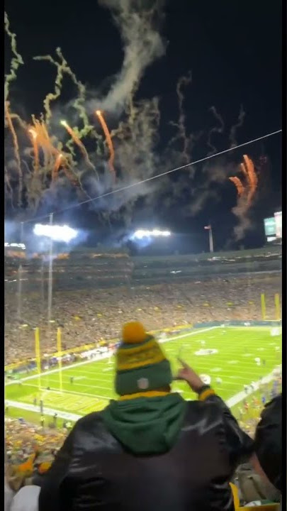 Fireworks at Lambeau Field (Green Bay Packers)