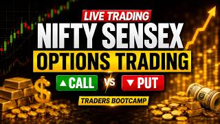 Expiry Hero Zero Trade Nifty Sensex & Bank Nifty || Live Trading | Gold Analysis