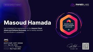 Amazon Cloud Attack and Defense Bootcamp at PwnLabs