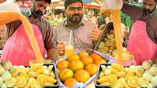 Refreshing Orange Juice | Energy Booster Healthy Mosambi Sharbat | Street Drink Sweet Lemon Juice