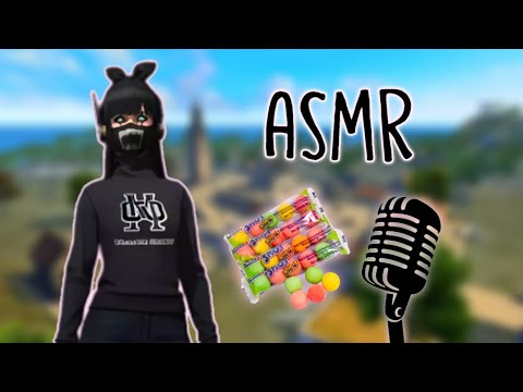 ASMR | Masticando chicle ácido y jugando Free Fire ♡