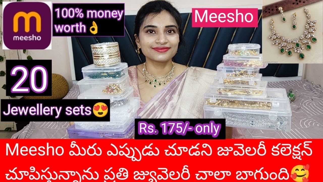 @Meesho లో కొత్తగా వచ్చిన 20 jewellery sets వీటిని ఏ ఒక్కటి కూడా మీరు ఎప్పుడూ చూడలేదు🥰👌 