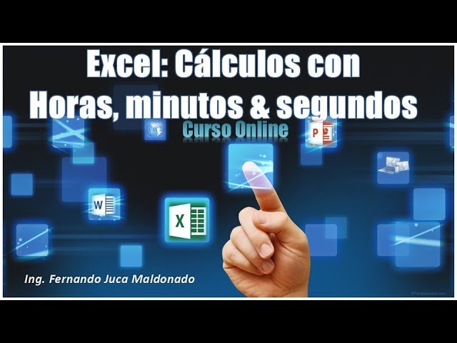 Cómo hacer cálculos con horas, minutos y segundos en Excel | Funciones y formatos personalizados